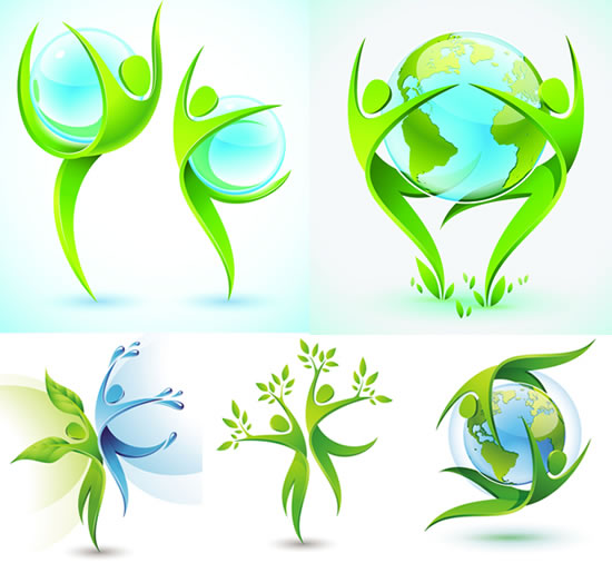 3D人形環(huán)保圖標(biāo) 用視覺藝術(shù)傳遞綠色理念